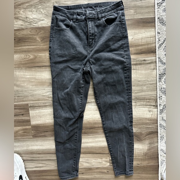 American Eagle Black Skinny Jeans Size 6 Short - Picture 2 of 5